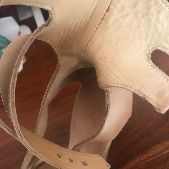 Rag and bone beige leather wedges, size 9 - Picture 4 of 4